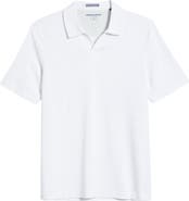 Johnston & Murphy Vintage Slub Modal Blend Johnny Collar Polo