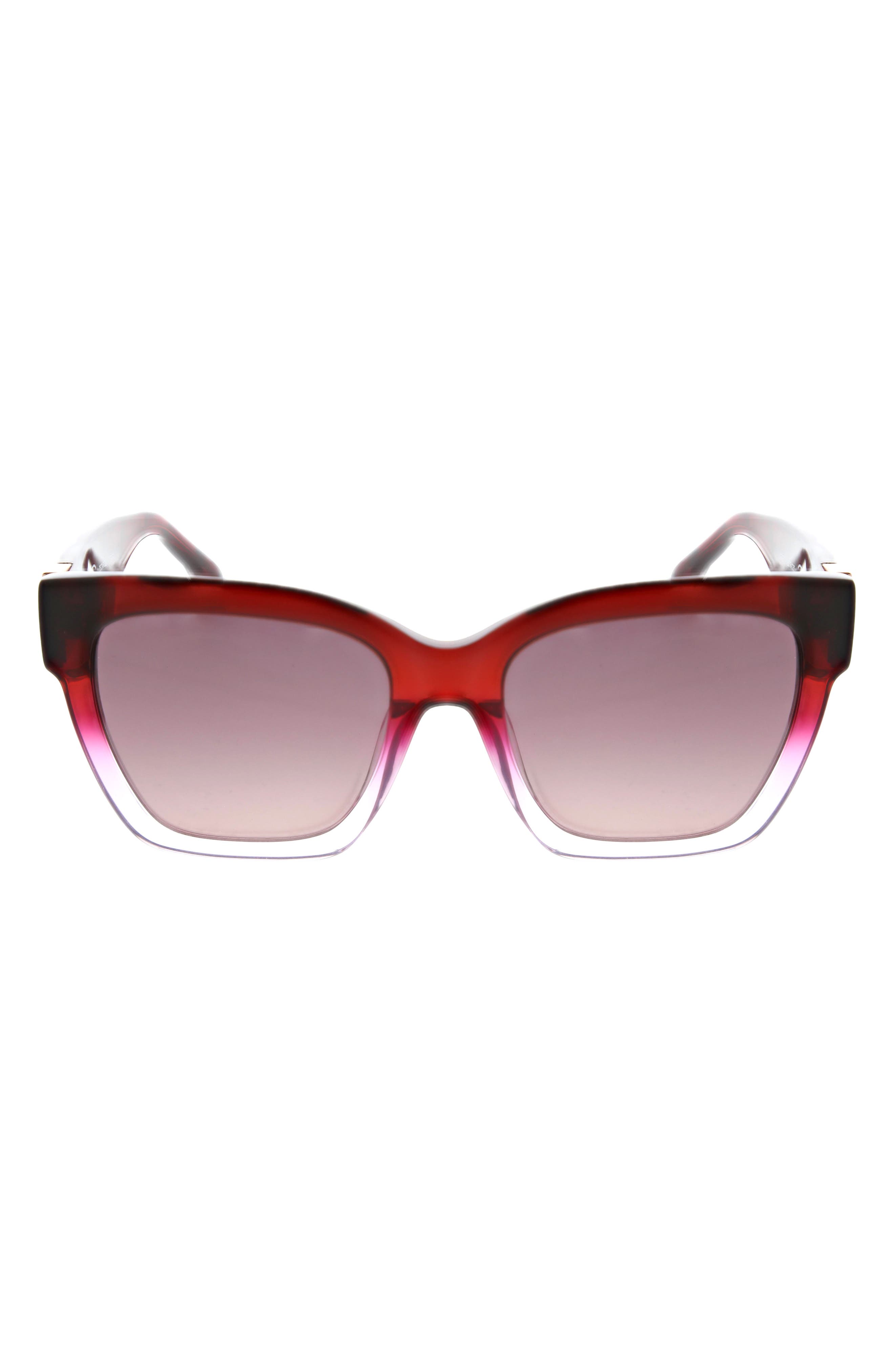 Oscar de la Renta 53mm Butterfly Sunglasses