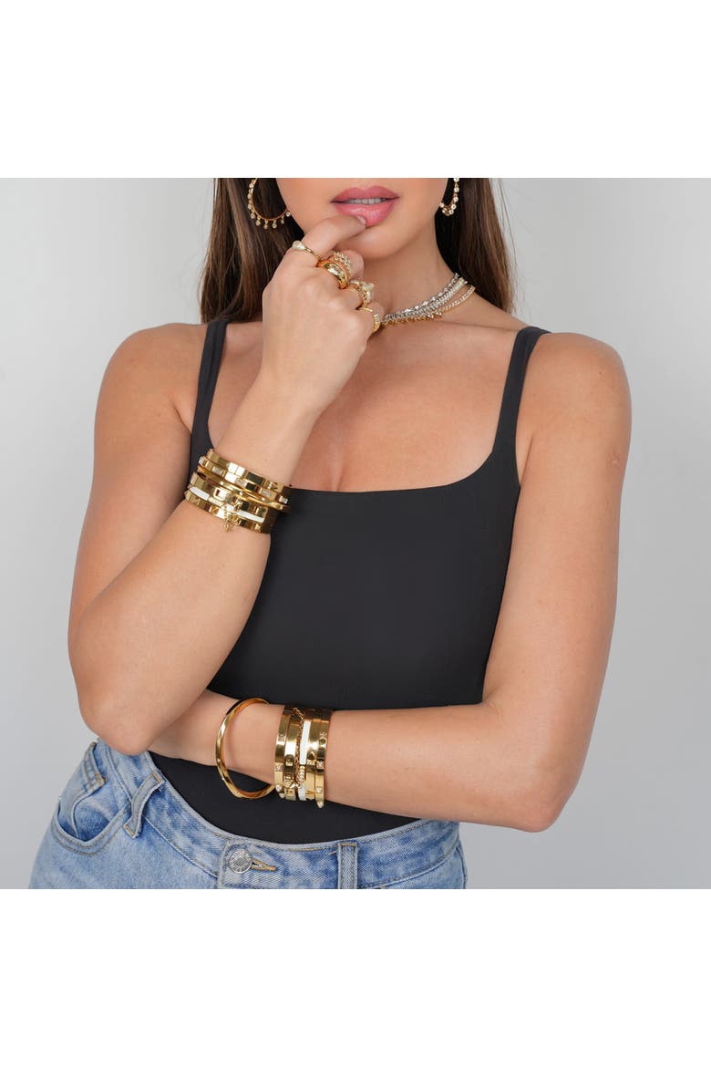 Lylah Bangle, Alternate, color, Gold