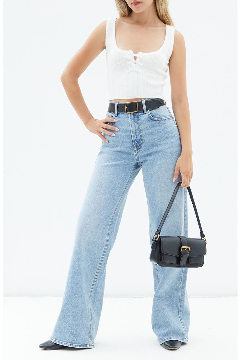 Patrice Stretch Wide Leg Jeans, Alternate, color, MEDIUM INDIGO