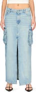 DL1961 Asra Denim Cargo Maxi Skirt