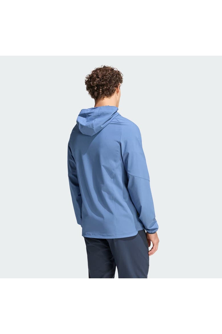 Men's adidas  Blue Argentina National Team FIFA x World Cup Tiro Travel Raglan Full-Zip Windbreaker Hoodie, Alternate, color, Blue