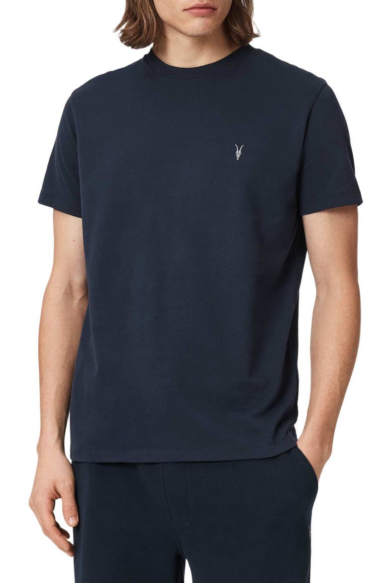 Dexter Logo Embroidered T-Shirt, Main, color, NAVY BLUE