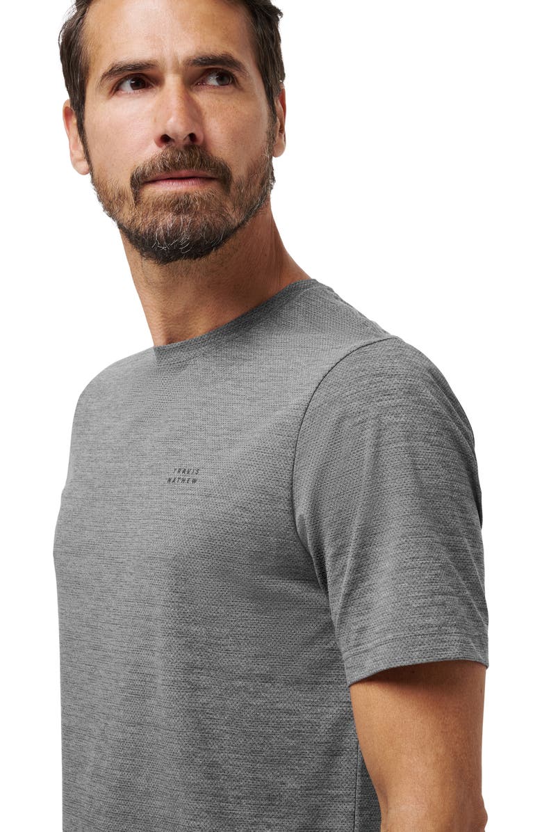 TravisMathew Heater Pro T-Shirt, Alternate, color, Heather Grey