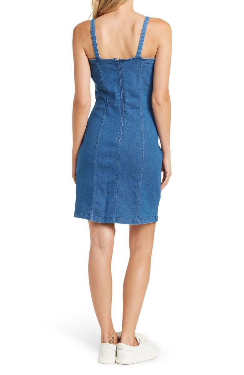 RDI Stretch Denim Bustier Dress, Alternate, color, 