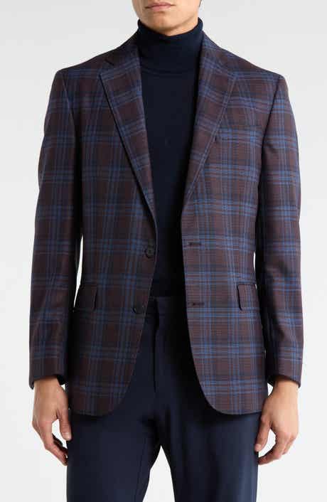 Brooks Brothers Plaid Notch Lapel Wool Sport Coat