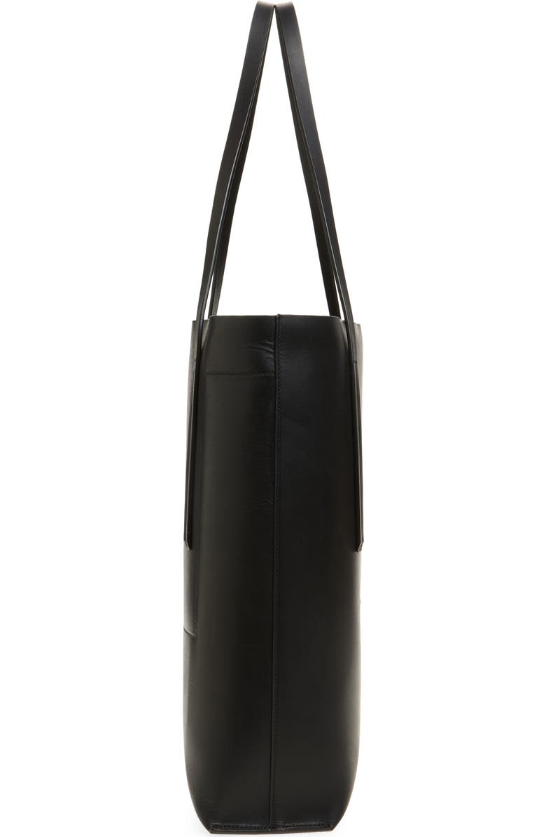 Rick Owens Borsa Medium Leather Shopper, Alternate, color, Black