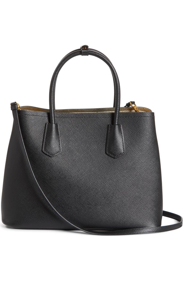 Prada Double Medium Saffiano Leather Tote, Alternate, color,