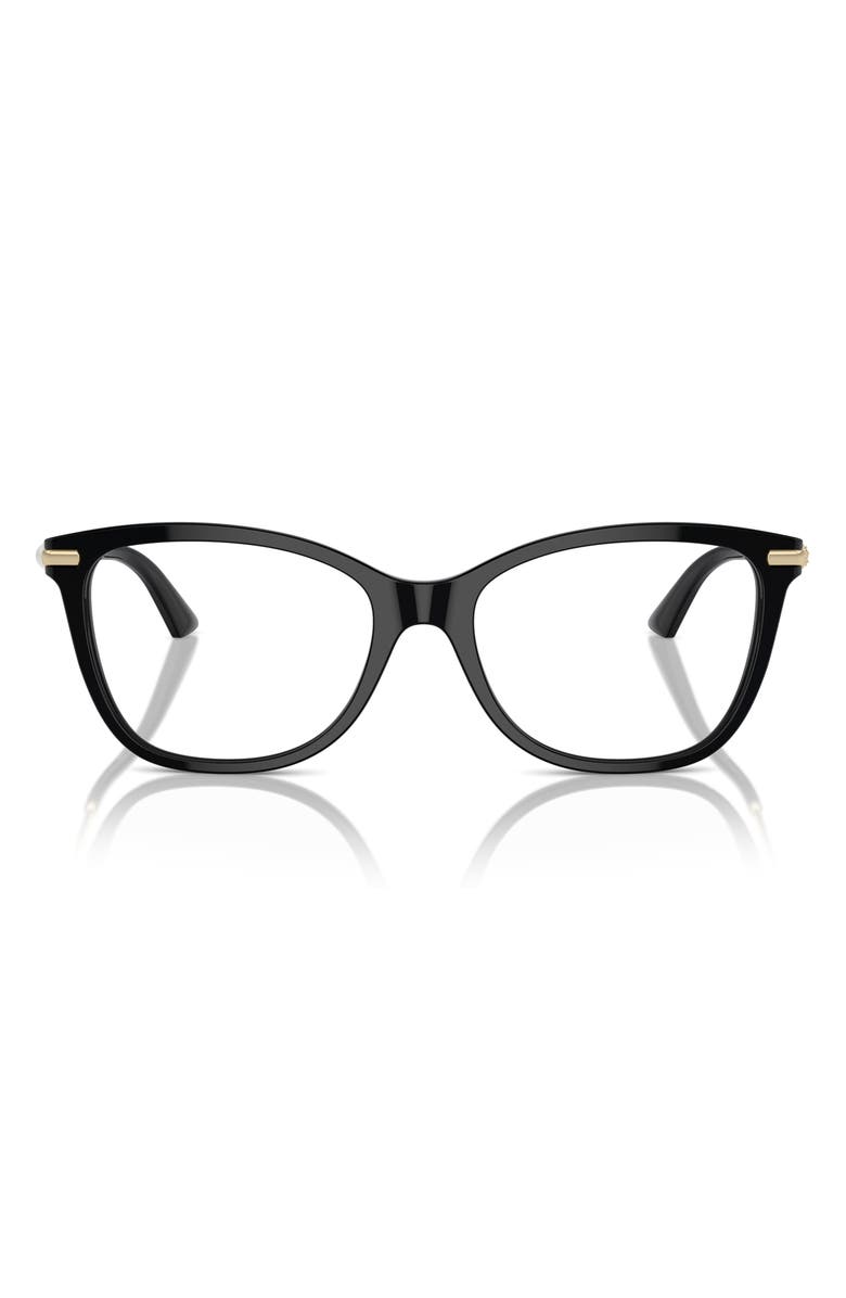 Jimmy Choo 52mm Pillow Optical Glasses, Main, color, Black / Demo Lens