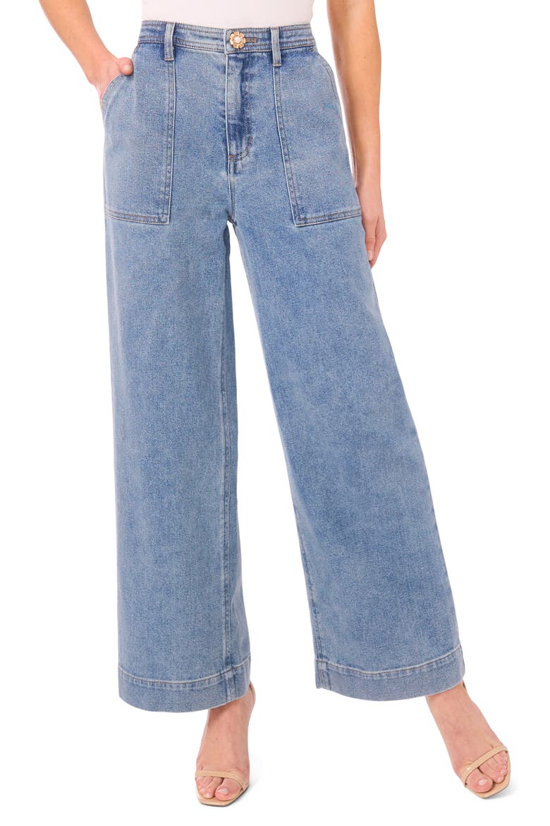 Wide Leg Jeans, Main, color, INDIGO WASH
