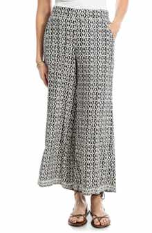 MAX STUDIO Wide Leg Pull-On Crop Pants