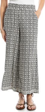 MAX STUDIO Wide Leg Pull-On Crop Pants