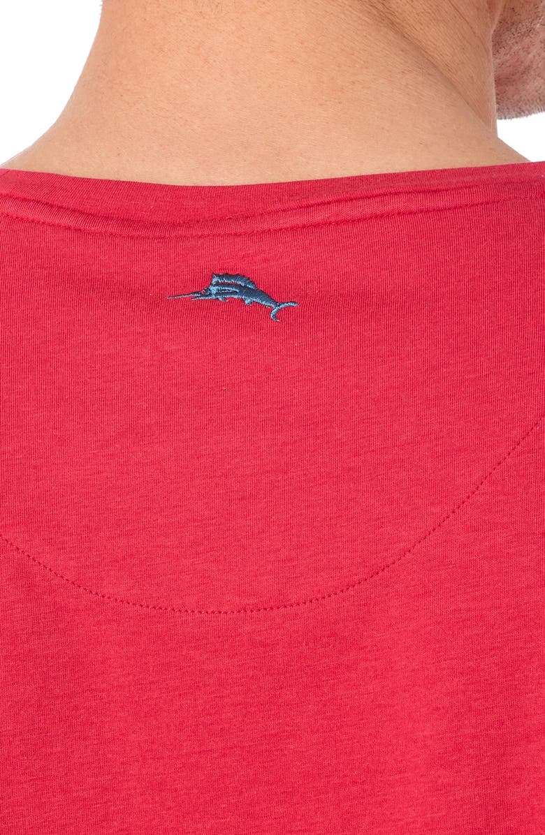 Tommy Bahama Solid Cotton & Modal Crewneck T-Shirt, Alternate, color, Red