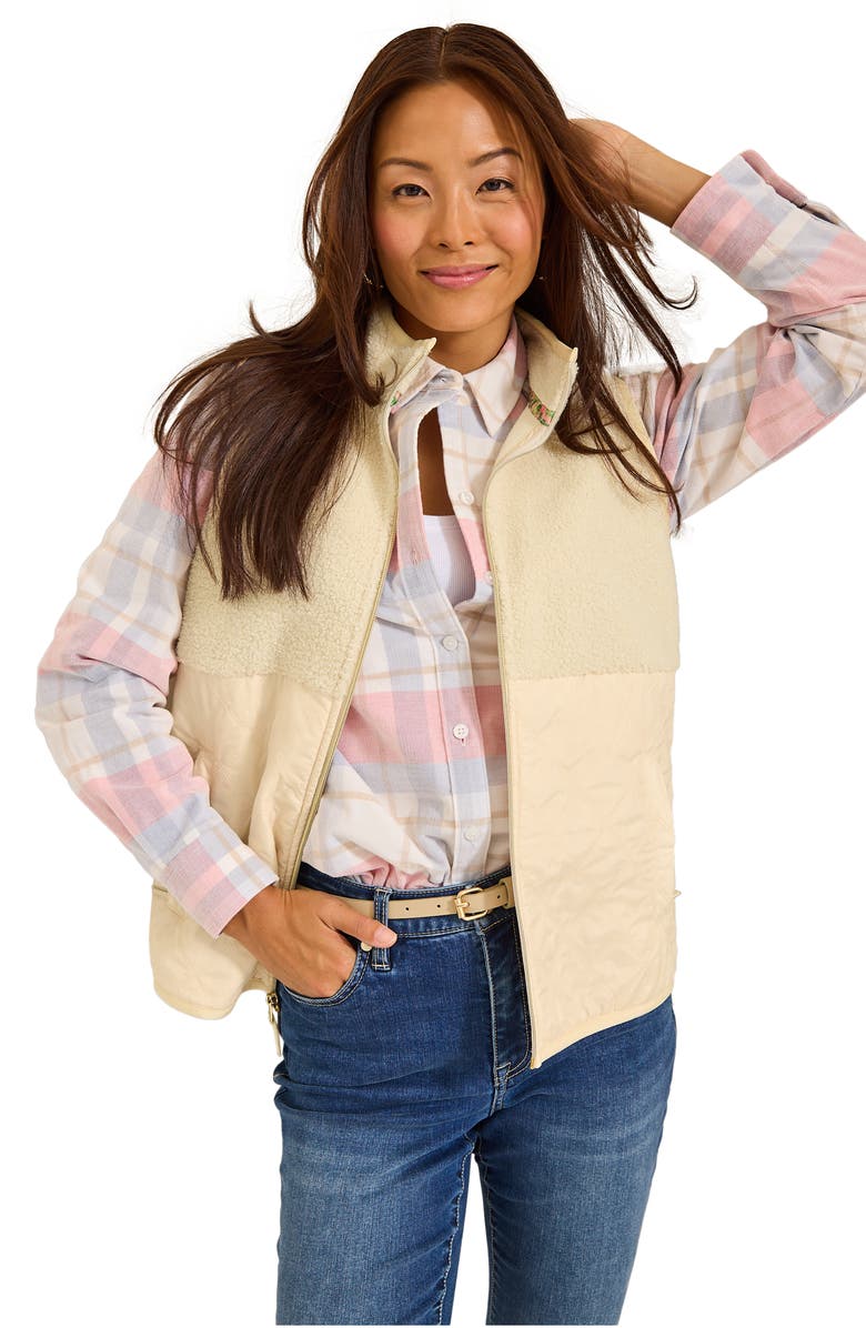 Tommy Bahama Mixed Media Quilted Vest, Alternate, color,