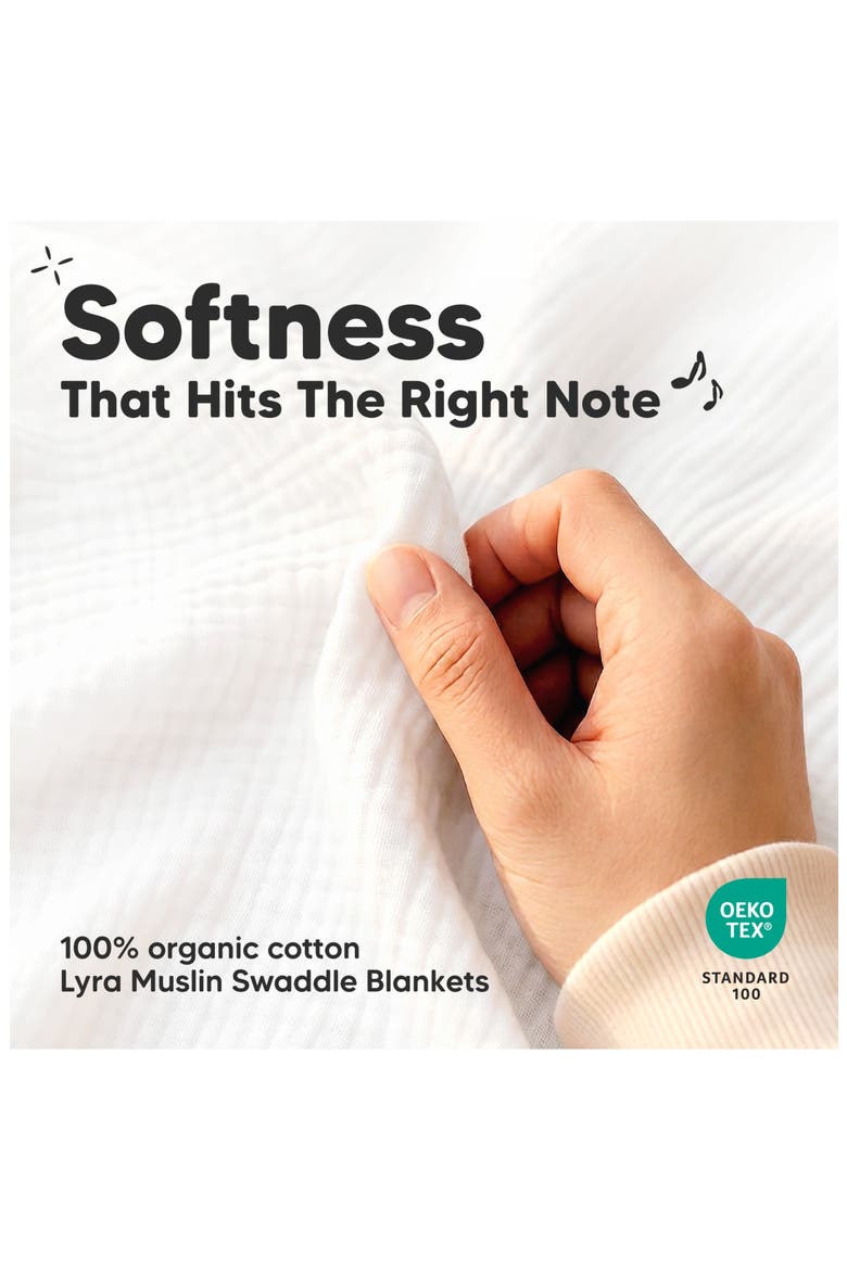 3-Pack Lyra Muslin Swaddle Blankets, Alternate, color, Flora Vale