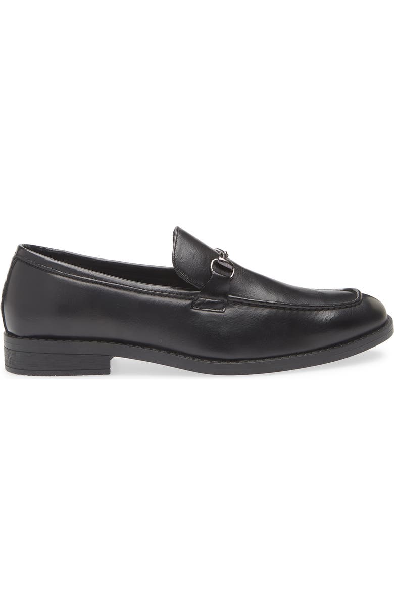 GEOFFREY BEENE Faux Leather Loafer, Alternate, color, Black