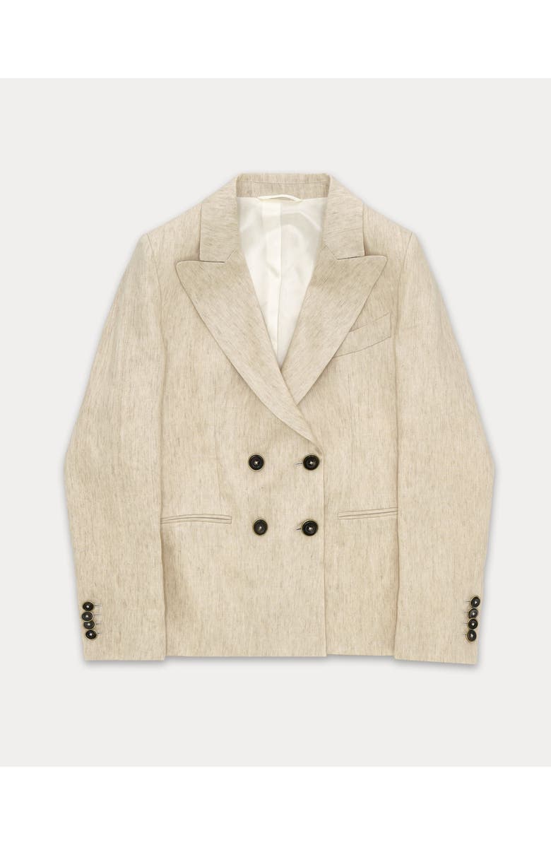 Fortela Bastien Classic Linen Jacket, Main, color, Cream