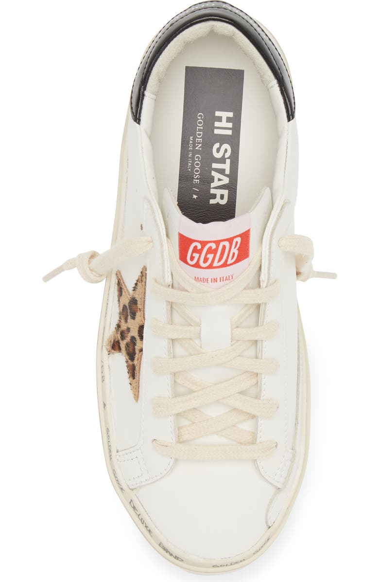 Golden Goose Hi Star Platform Sneaker, Alternate, color, White/ Leopard