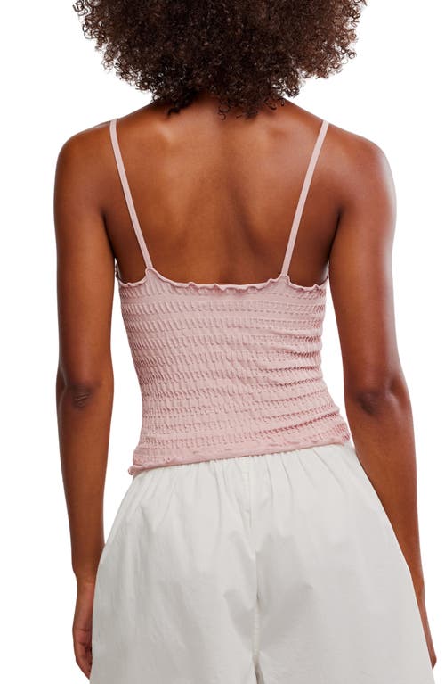 Shop Free People Pucker Up Seamless Camisole In Misty Rose