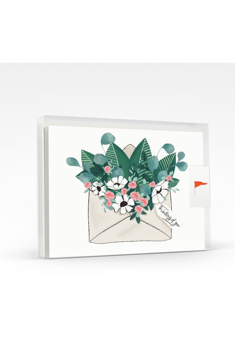 Ramus & Co Envelope Flowers Thinking of You Greeting Card Pack Set, Main, color, Multi-Pack