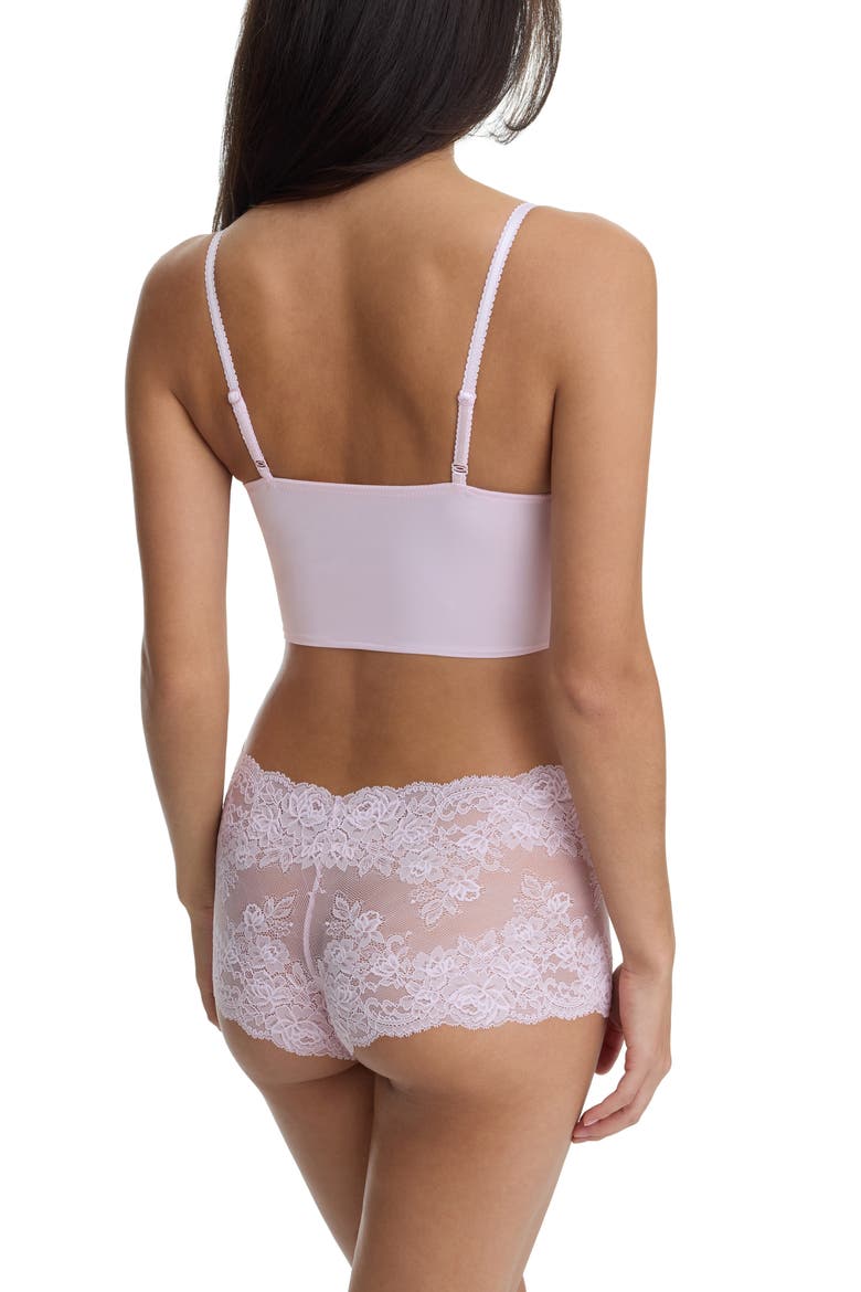 Captivate Lace Boyshorts, Alternate, color, LILAC PINK