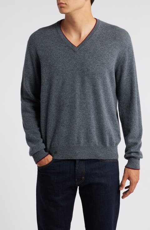 Tipped Merino Wool Sweater