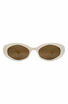 AllSaints Carolyn 52mm Oval Sunglasses
