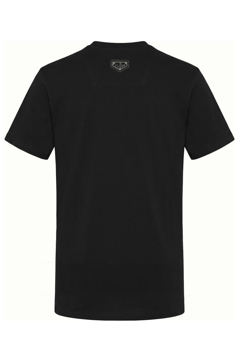 Jersey T-Shirt Skull Strass Men, Alternate, color, black