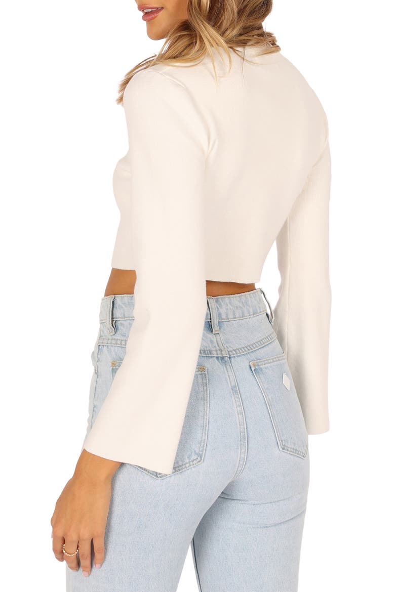 Fletcher Rib Crop Sweater, Alternate, color, WHITE