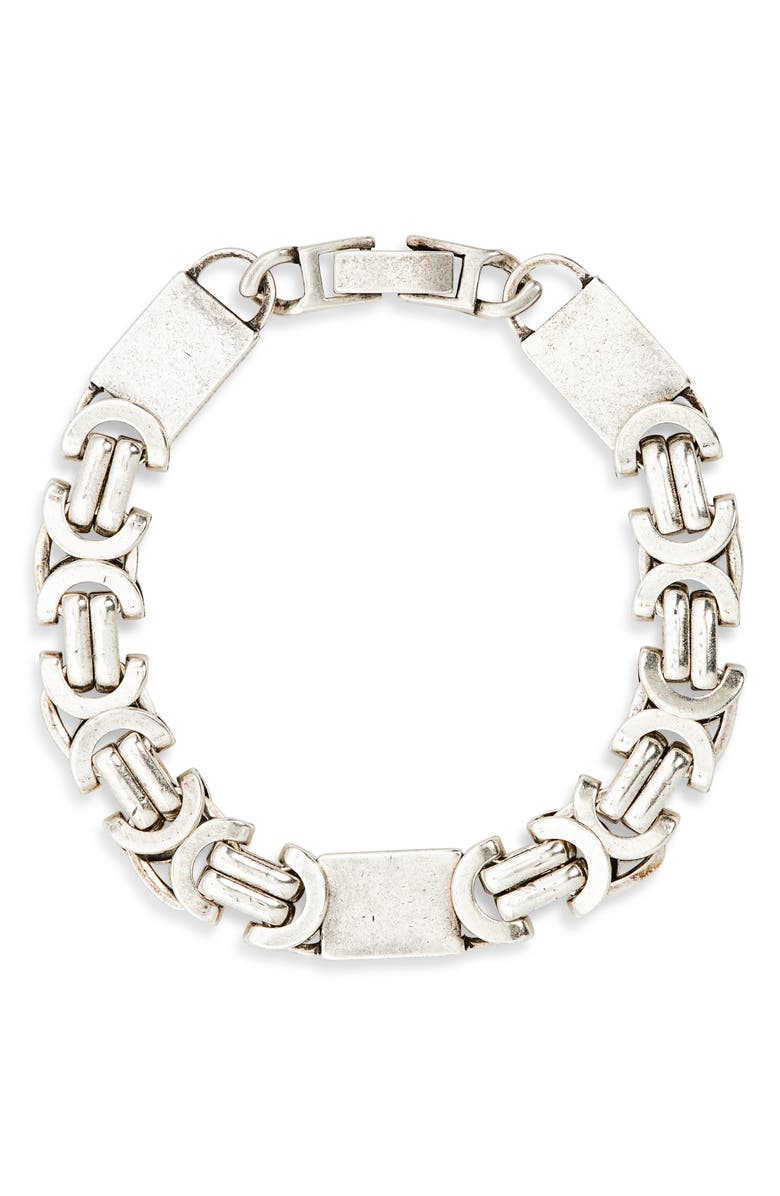 Child of Wild The Cory Link Bracelet, Main, color, Silver