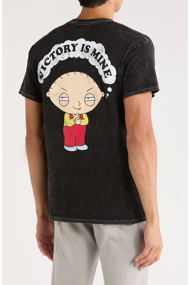 Family Guy Graphic T-Shirt, Alternate, color, MINERAL BLACK