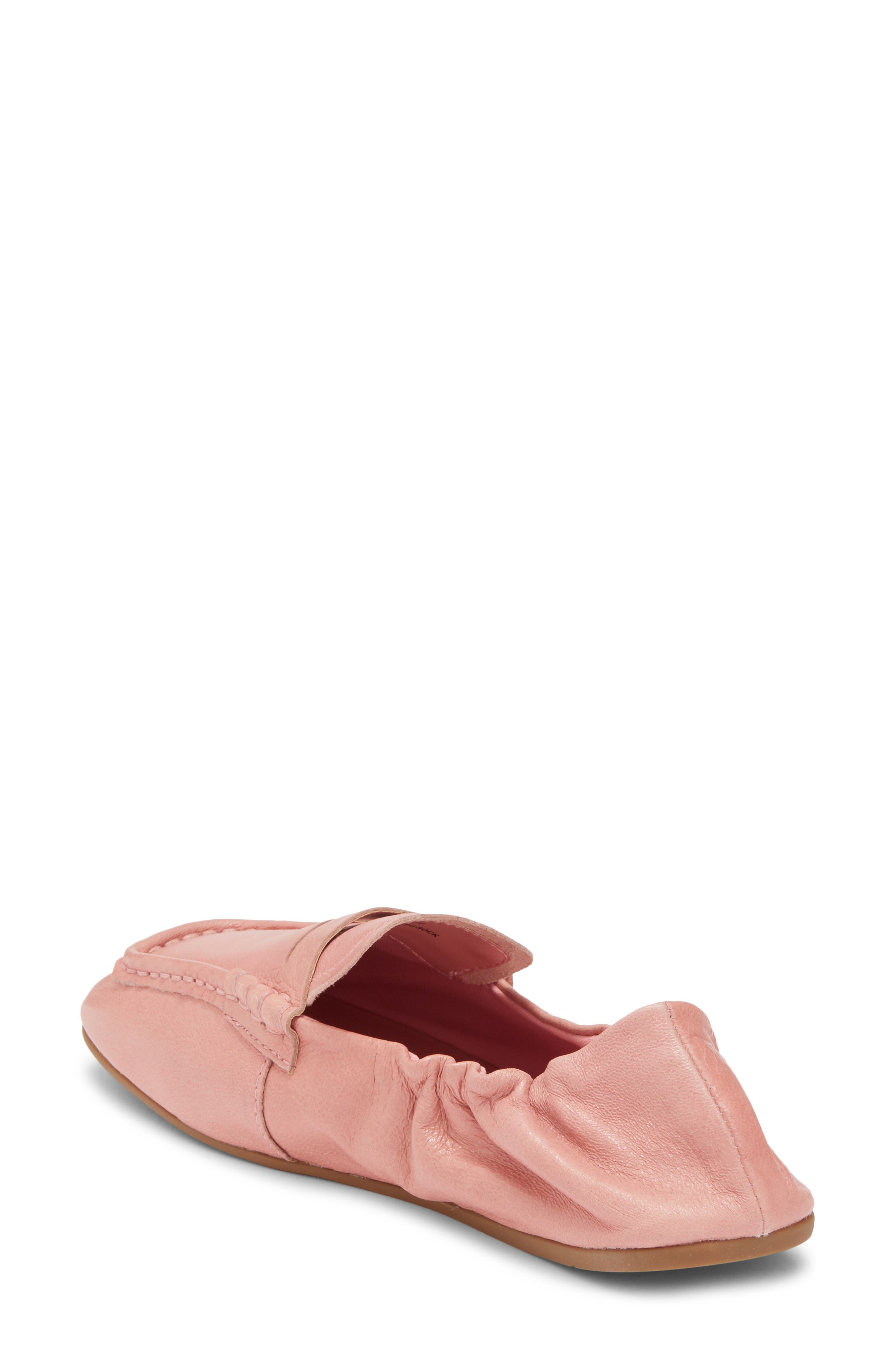 Eurry Penny Loafer, Alternate, color, PINK LEATHER
