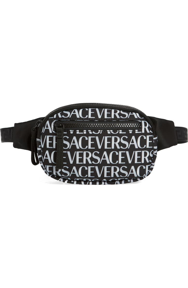 Versace Kids' Logo Graphic Belt Bag, Main, color,
