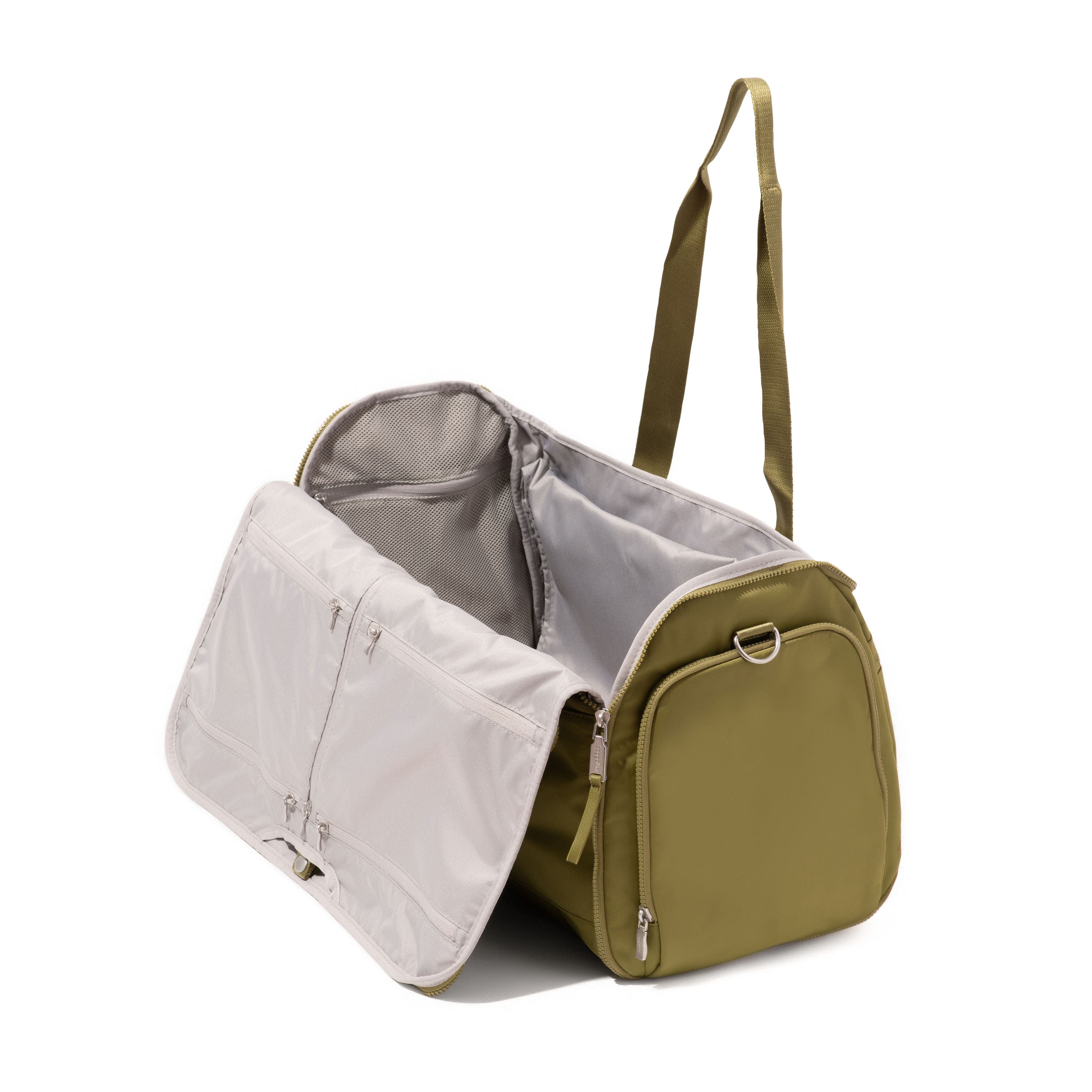 Madison 2 in 1 Garment Duffel Bag, Alternate, color, SAGE TWILL