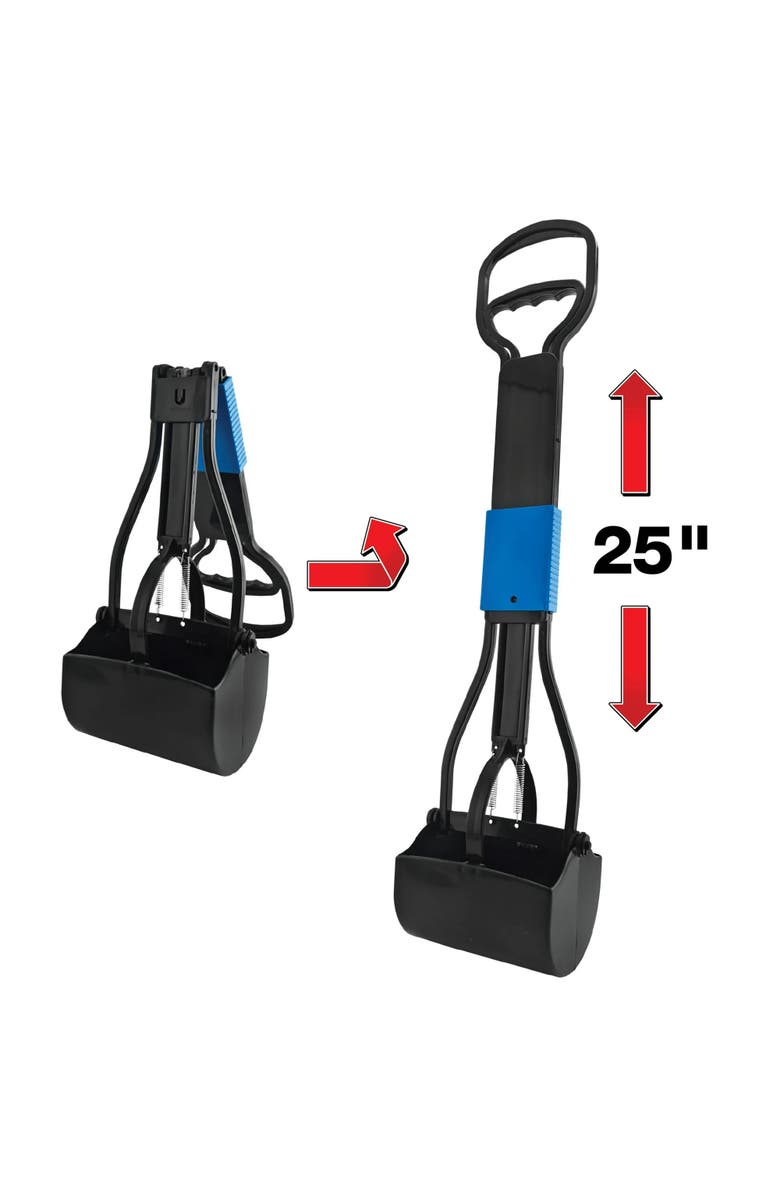 Westminster Pet Products 27 Inch EZ Fold Pooper Scooper for Dogs, Easy Storage, Alternate, color, Multicolored