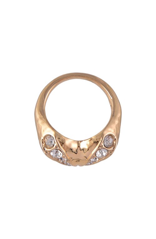 Rachel Roy Heart Cocktail Ring In Gold