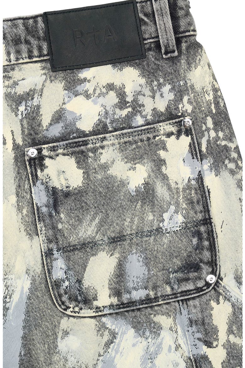 Santiago Straight Leg Carpenter Jeans, Alternate, color, STONE HAZE PAINT