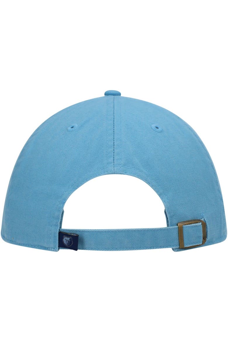 Men's '47 Light Blue Memphis Grizzlies Team Clean Up Adjustable Hat, Alternate, color, Light Blue