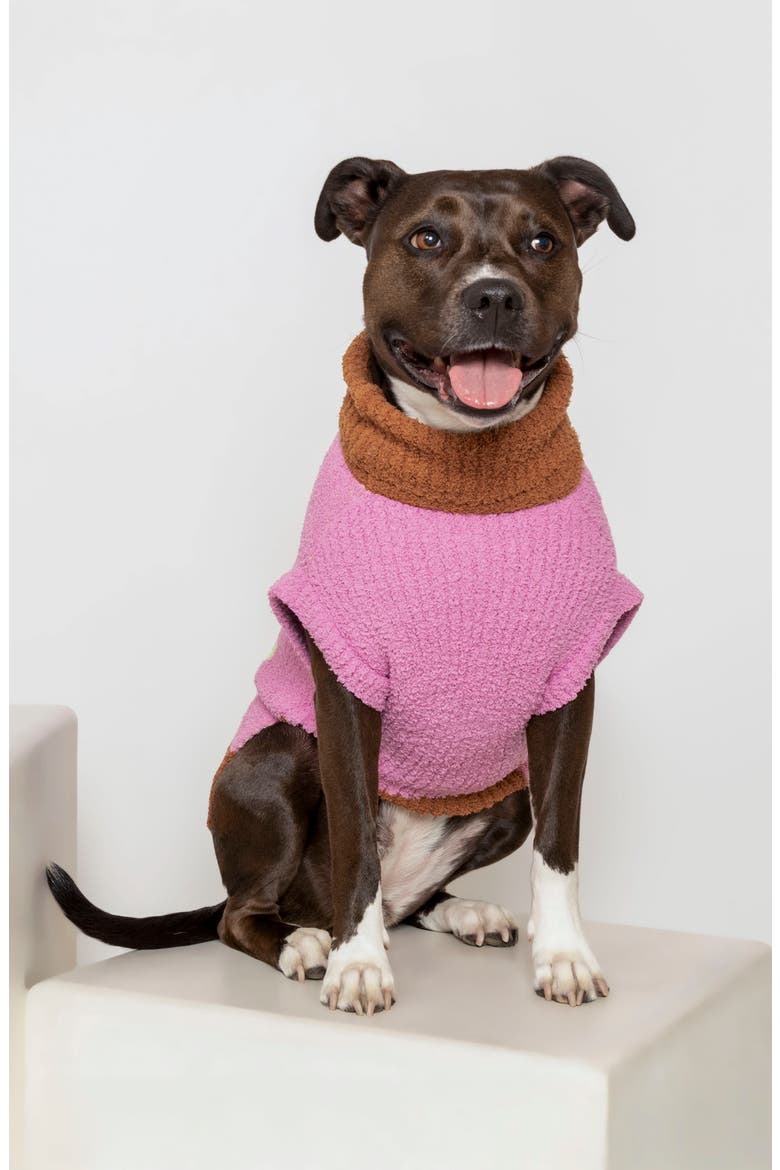 HEY! Turtleneck Pet Sweater, Alternate, color, PINK