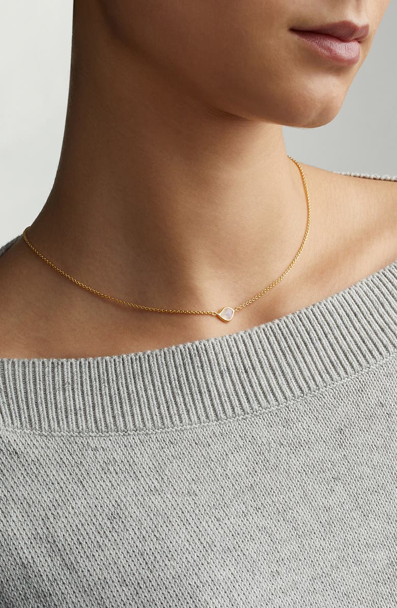 Monica Vinader MV Siren<sup>™</sup> Mini Nugget Necklace, Alternate, color, Yellow Gold