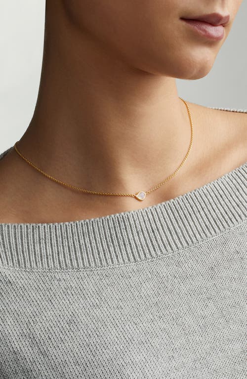 Monica Vinader Siren Mini Nugget Pendant Necklace In Gold