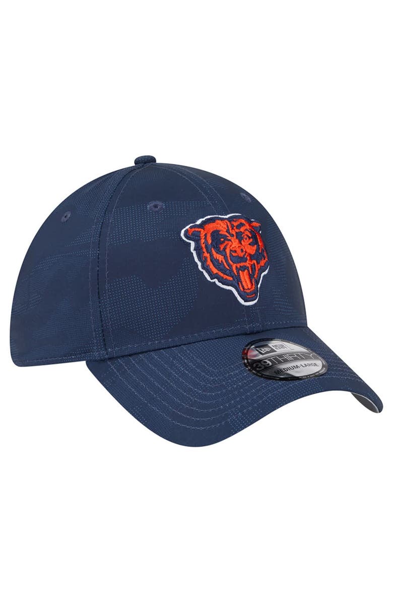 New Era Men's New Era  Navy Chicago Bears Tonal Camo 39THIRTY Stretch Fit Hat, Alternate, color, 