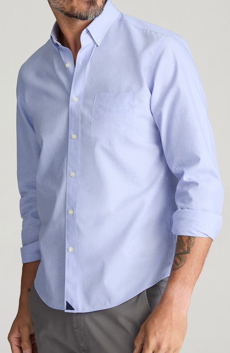 UNTUCKit Hillside Select Wrinkle Resistant Button-Up Shirt, Main, color, Blue