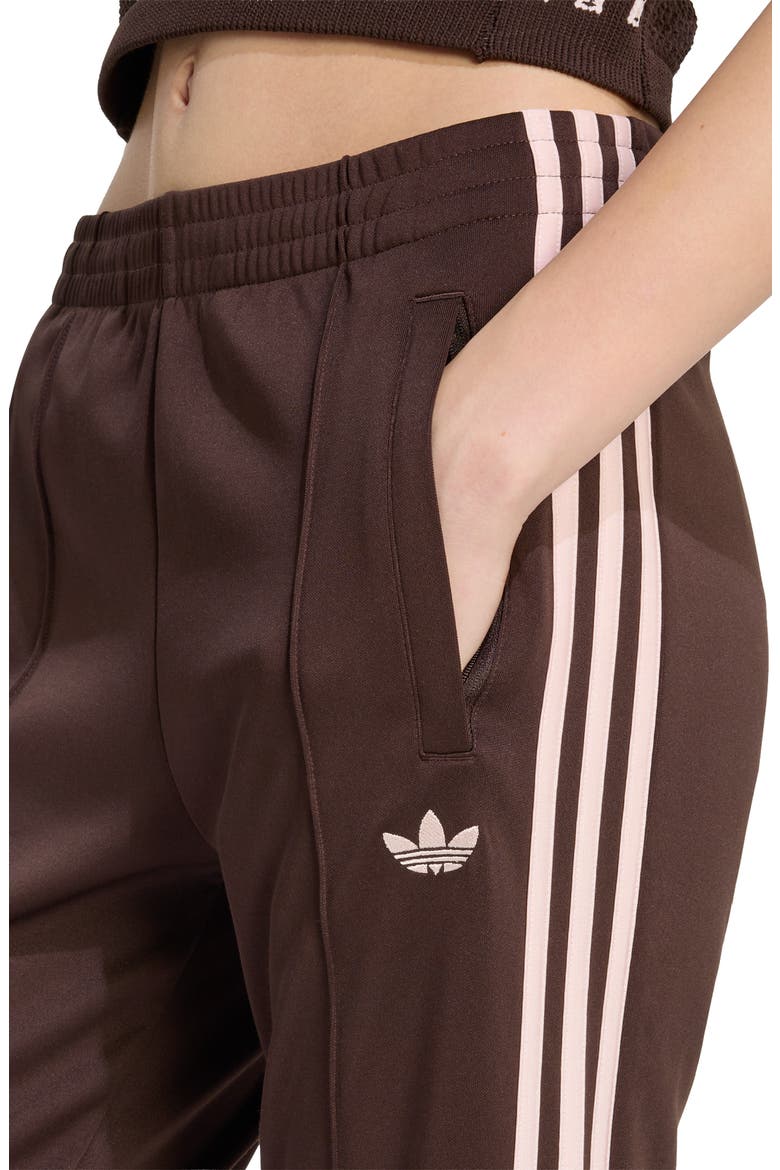 SST 3-Stripe Classic Track Pants, Alternate, color, AURORA COFFEE/SANDY PINK
