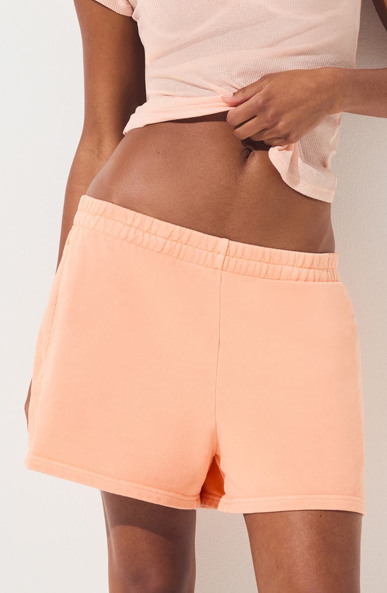 SKIMS French Terry Classic Shorts, Alternate, color, Cantaloupe