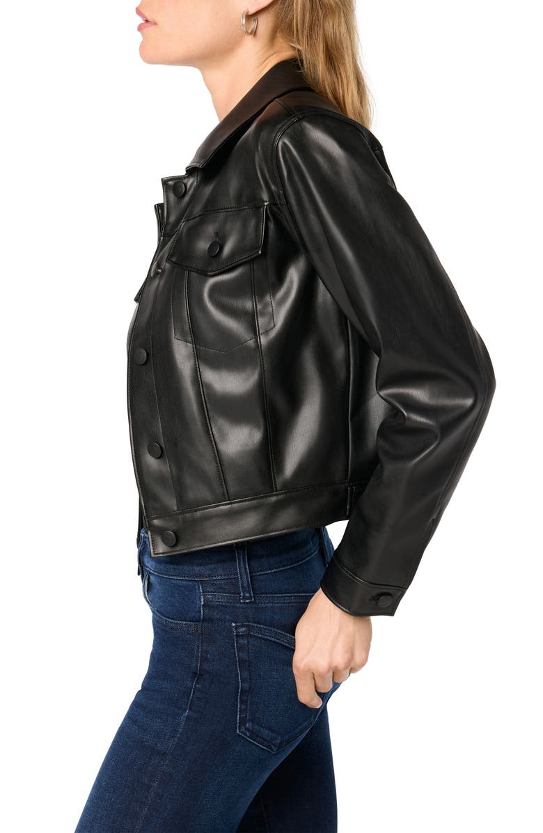 Joe's Crop Faux Leather Jacket, Alternate, color, 