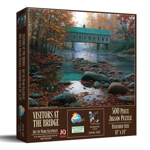 Visitors at the Bridge 500 piece Jigsaw Puzzle for Adults