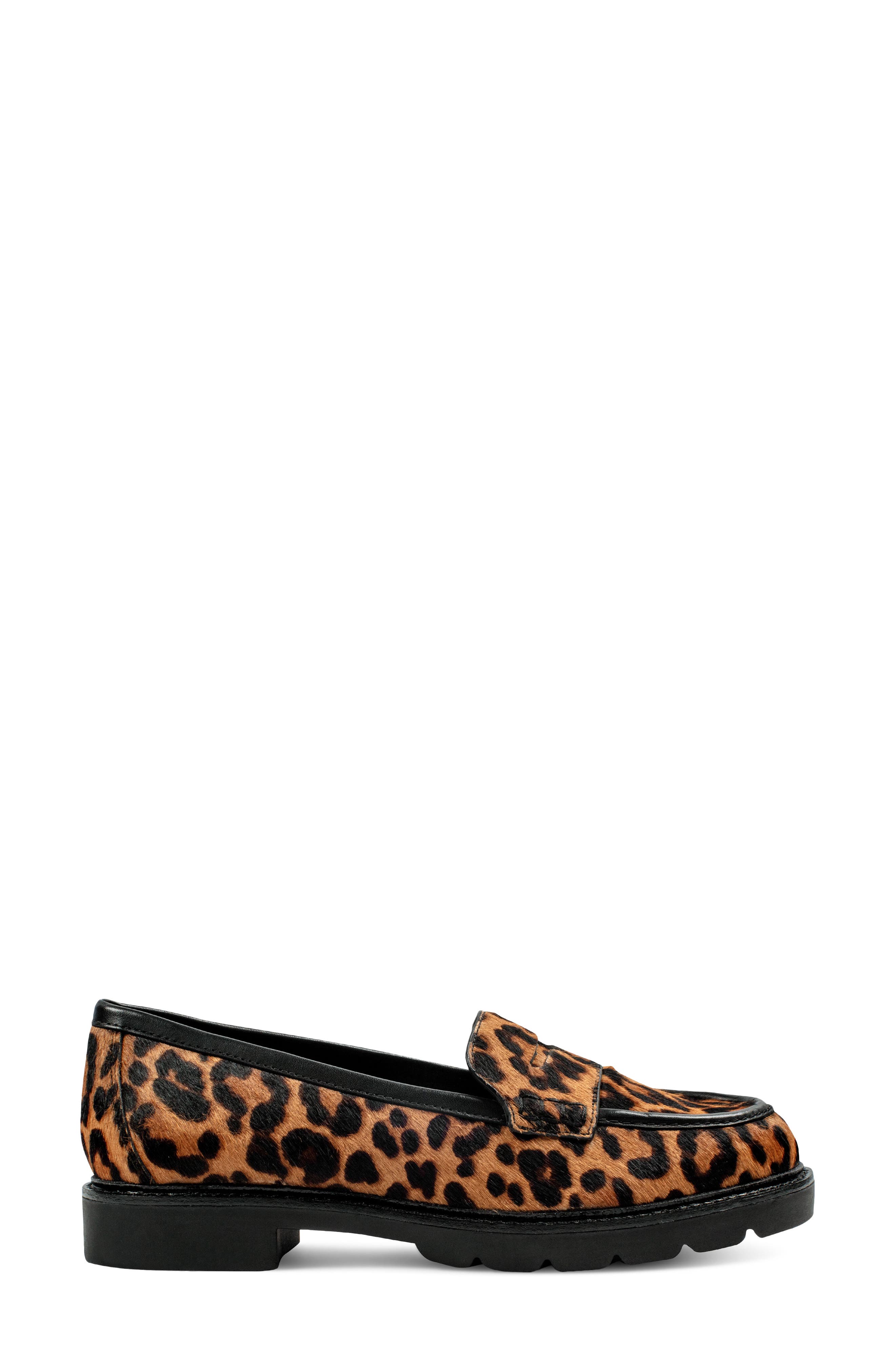 Rockport Genuine Calf Hair Penny Loafer - Wide Widths Available, Alternate, color, Dark Natural Print Calf Hair