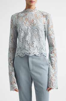 Margot Lace Mock Neck Top