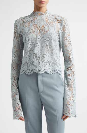 Margot Lace Mock Neck Top